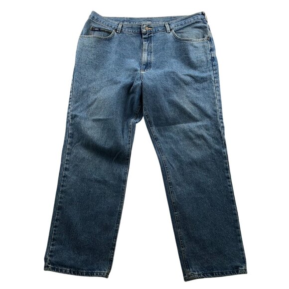 Vintage Lee Mens  Jeans Size 39x30 Measured Straight Leg Blue Denim Classic - Picture 1 of 14